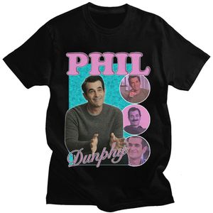 Erkek Tişörtler Phil Dunphy Amerikan TV Şovu T-Shirts Harajuku Grafikler Kısa Kollu% 100 Pamuklu Tişört Büyük Sokak Giyim UNISEX 230131