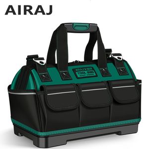 Tool Bag AIRAJ Wear-resistant Oxford Cloth Tool Bag Multi-function Repair Tool Box Hardware Electrician Portable Waterproof Storage Bag 230130