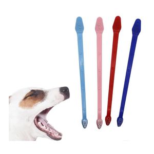 Köpek tımar güzellik araçları köpekler kedi köpek yavrusu diş fırçası dişleri sağlık malzemeleri diş yıkama temizleme wll862 damla teslimat ev gar dhopv