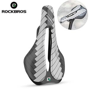 Седры Rockbros Bicycle Racing Heathable Seat Seat Ultralight Shockprouse Abristed Men Women Saddle Slim Mtb Road Accessories 0131