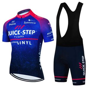 Cycling Jersey Sets QuickStep Cycling Jersey Set Summer Short Sleeve Breathable Men's MTB Bike Cycling Clothing Maillot Ropa Ciclismo Uniform Suit P230519