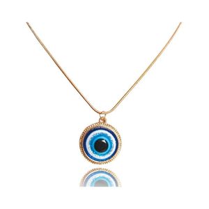 Подвесные ожерелья турецкий символ злой голубые глаза ожерелье Смоловая смола Женщины Назар Турция Арабский Исламский Счастливый Шарм Подарок доставка DH1WT