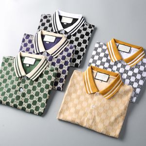 Tasarımcı Erkek Tişörtler Erkek Polo Gömlek Geometri Patchwork Lüks Kadın Grafik Üstler Tees Polo-Shirt Polo Gömlekler Golf Günlük Polo T gömlekleri büyük boyutlu M-3XL