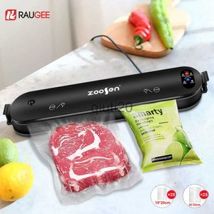 Vacuum Food Sealing Machine Food Vacuum Sealer Vacuum Packaging Machine For Food with 50pcs Packed Bags 220V Automatic Food Vacuum Sealing ZSW-Z08 Raugee x0801