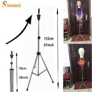 Wig Stand Adjustable Wig Tripod Mannequin Head Tripod for Dummy Wigs Stand Tripod Mannequin Holder Hair Extension Holder Tools Accessories 230731