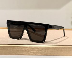 Düz üst güneş gözlükleri 607 siyah gri lens Kadın Yaz Tonları Sunnies UV koruma gözlük kutusu