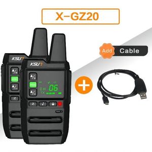 Walkie Talkie 2 PCS Беспроводной набор Ham Amateur Radio Pretiver Station PMR Двухчастота с бесплатным программным обеспечением для программирования KSUT GZ20 230731