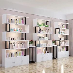 3 layers Beauty products Supermarket shelf containers Shoe store Cosmetics Beauty display cases with doors