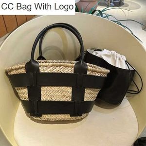 CC Çanta Düğün Tote Çanta Doğal Sepet Santorini Kadın Alışveriş Siyah Düz Omuz Çantaları Laffia Dokuma Crossbody Moda Çantası Kalitesi Nihai Yaz Gezileri Bea