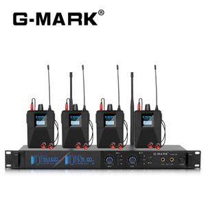 Другая электроника inear monitor System Gmark G4000iem UHF Беспроводная сцена возврат с металлическим корпусом для наушников для гитарной студийной полосы 230801