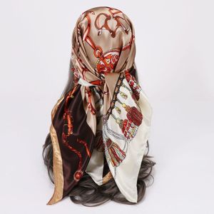 Eşarplar Erkek Kadın Moda Kablo Demeti Tassel Eşarp Sahte İpek Hip Hop Şalsı Hijab Baş Neck Bandana 9090cm 230801