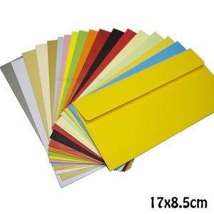 Tebrik kartları kartpostallar 100 adet/ 17x8.5cm renkli küçük kraft zarfı evrensel klasik batı parası/ nakit/ mektup davetiyesi 230731