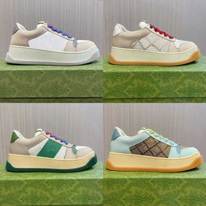 Классические повседневные туфли с экранами Canvas Sneakers Женщины роскошные классические голубые красные полоса