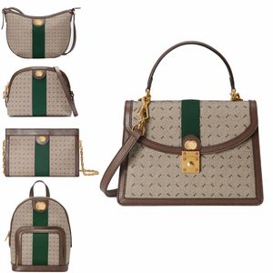 Pochette Crossbody Totes ophidi сумки сцепление подлинная кожаная мода женская сумка для плеча роскошные дизайнер классический школьник ручной камера круглая рассыла