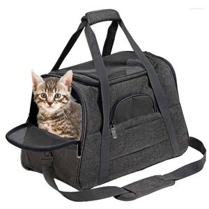 Dog Car Seat Covers Grid Pet Carry Supplies Small Cat Airline Approved Portable Backpack Travel