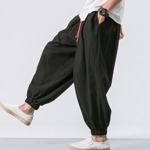 Мужские брюки 2023 Лето повседневное свободное свободное время удобное традиционное размер Харун Фонарь Тяж