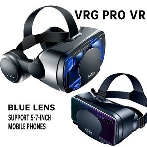 VR Glasses VRG Pro Realidade Sanal 3D Kutu Stereo Kask Kulaklıklı IOS Android Gözlükleri Akıllı Telefon 230801 için Uzaktan Kumanda