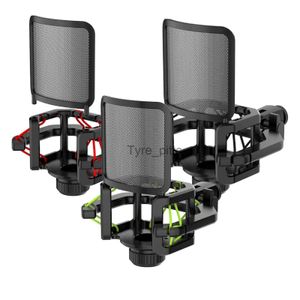 MP3/4 Docks Cradles Microphone Shock Mount com Blowout Preventer Net Suspension Destacável Mic Shock Mount Holder para Gravação Gravação de Podcast x0731