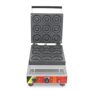 Gıda İşleme Ticari 9 Parça Donut Maker Donut Waffle Baker Machine