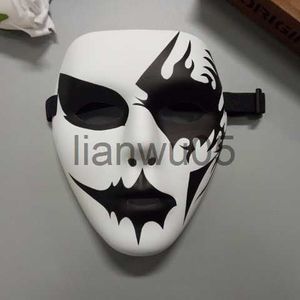 Parti Maskeleri Maske Erkek ve Kadın Cosplay Headgear Hayalet Kafatası Kafası Elde Taşıma Diy Palyaço Korku Vibrato Korkunç Makyaj Planları Maske X0802