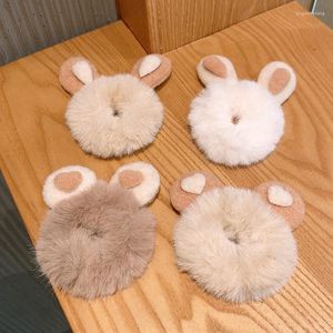 Saç Aksesuarları Kulaklar Elastik Peluş Bantlar Kafa Bandı Kawaii Kauçuk Bobbles Halat Kravat Meapwear Kızlar Çocuk Kadınları