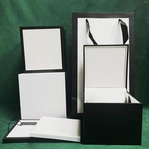 Смотреть коробки фабрики роскошная оригинальная черно -белая коробка G с буклетным сумкой Can Custom Watch Gift Case