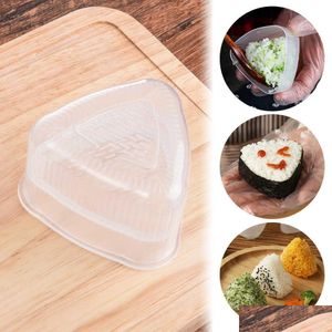 Suşi Araçları 4 Stil Mod Üçgen Hine Aracı Onigiri Pirinç Top Bento Kalıp Mutfak Aksesuarları Bırakın Dönüşüm Evi Bahçe Yemek Bar DHBL0