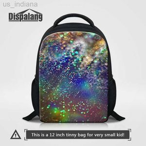 Sacchetti di scuola di alta qualità 12 pollici piccolo zainetto bambini moda zaino Galaxy universo spazio stampa borse a tracolla per ragazze ragazzi bambini Sac A Dos Z230802