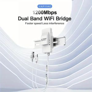 Увеличьте диапазон сигналов Wi -Fi мгновенно с помощью мини -двух полос AC1200 Wi -Fi Bridge - USB/DC с питанием для DVR/IP -камеры/VAP11AC