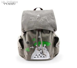 Okul çantaları totoro tuval sırt çantası seyahat okul çantası kılıç sanat titan büyük sırtlı omuz okulu çantası mochila escolar 2103238545788 z230802