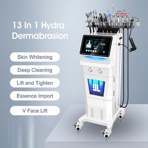 13-in-1 Skin Tightening Wrinkle Removal Machine, RF Beauty Equipment for Face Cleansing, Blackhead Removal, Water Peel, Aqua Treatment