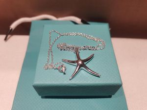 Realfine888 3a tf kolye açık kalp kolye kolyeleri gümüş ikonik mücevherlerde lüks tasarımcı kutu tf20 1-20 kadın için lüks tasarımcı
