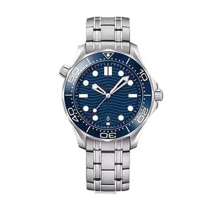 Omega Sea Master Armbanduhr, Keramikring, 41 mm, Montre Luxe, automatisch, mechanisch, leuchtend, Saphir, Faltschließe, wasserdicht, Selbstaufzug, modische Uhr