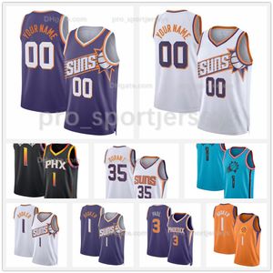 Kevin Durant Suns 2023-24 Icon Edition Basketbol Forması Phoenix Devin Booker Chris Paul DeAndre Ayton Steve Nash Charles Barkley Custom Jersey 1 3 35 34 13 13