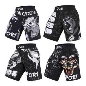 Men's Shorts 2023 Fall On The New Fight Training Competition Fighting Pants Sport Gym Jiu-jitsu Sanda T230803