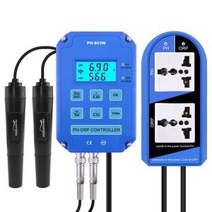 Outros peixes de aquário wifi ph orp controlador display digital água ácido base redox monitor de qualidade para hidroponia piscina bnc eletrodo retroiluminado 230802