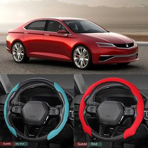 Steering Wheel Covers For Seat Carbon Fiber Look Universal Car Cover Non-Slip Auto Interior Decoration Accessorie