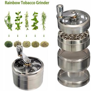 Mills 4-Layer Zinc Alloy 40mm Metal Herb Herbal Household Commodity Spice Crusher Kitchen Grinder Cigarette Tools 230802
