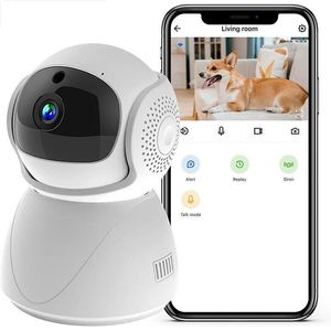 Kablosuz WiFi PTZ Kamera IP CCTV Güvenlik Koruyucu Gözetim Kamerası Akıllı Otomatik İzleme Bebek Monitörü Google Alexa ile