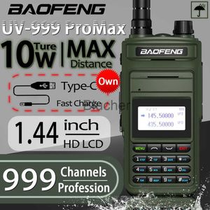 Walkie Talkie Baofeng UV999 Pro Max 10W 999 канал Dual Band CB Radios Typec Charg