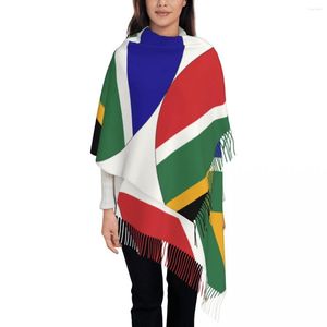 Accanlar Güney Afrika'nın Yuvarlak Bayrağı Şallar ve Sargılar Gece Elbiseleri Kadın Gözlü Giyim