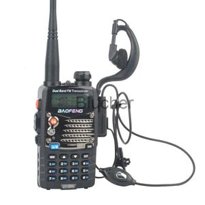 Walkie Talkie Baofeng Walkie Talkie UV5RA VHFUHF Çift Band 5W 128CH Taşınabilir FM Earpiece ile İki Yönlü Radyo X0802