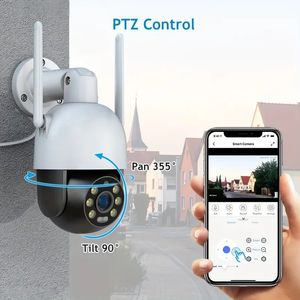 WiFi IP Kamera PTZ 3MP Kablosuz Güvenlik Kamerası İnsan Algılama Otomatik AI İzleme Akıllı Wifi Kamera