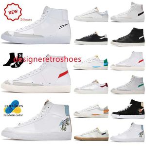 2024 OG Blazer Mid 77 Vintage Blazers Jumbo Женские повседневные туфли Черно белая сосна зеленый гранат арктические пехотинцы