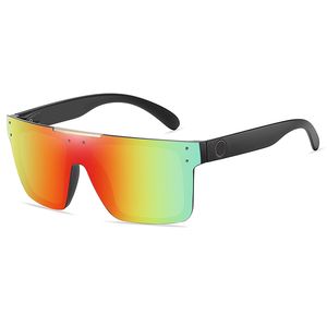 Novos óculos de sol de peça única masculinos óculos esportivos com armação grande design de peça uv400 estilo americano menina menino movimento ao ar livre óculos de sol feminino lentes gradiente de dois tons hw03