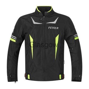 Мотоциклетная одежда Feher Motorcycle Jacket Jacket Motocross Enduro Jackets MX BMX DH Bike Outdoor Touring Travel Sport Race Ricking Tover для мужчин x0803