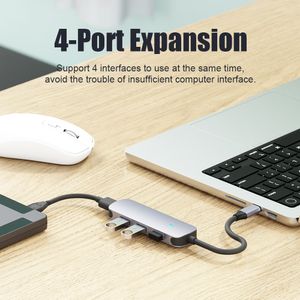 4 Port Hub OTG Adaptörü Yüksek Hızlı USB 3.0 2.0 Lenovo Xiaomi MacBook Pro Hava PC Bilgisayar Aksesuarları