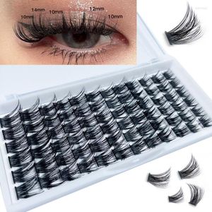 False Eyelashes 72 In 1 Mink Eyelash Extension D Curl Russian Volume Faux Individual Cluster Lashes Makeup Cilia