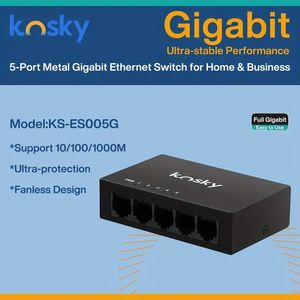 5 portlu metal gigabit ethernet anahtarı