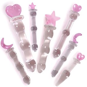 Dildos Dongs Magic Wand Crystal Penis Super Huge Big Dildo Sex Toys for Woman Sex Products Female Masturbation Glass Dildo Goods for Adults 230803